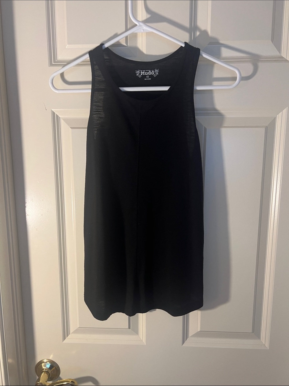 Mudd Black Ribbed Racerback Tank Top